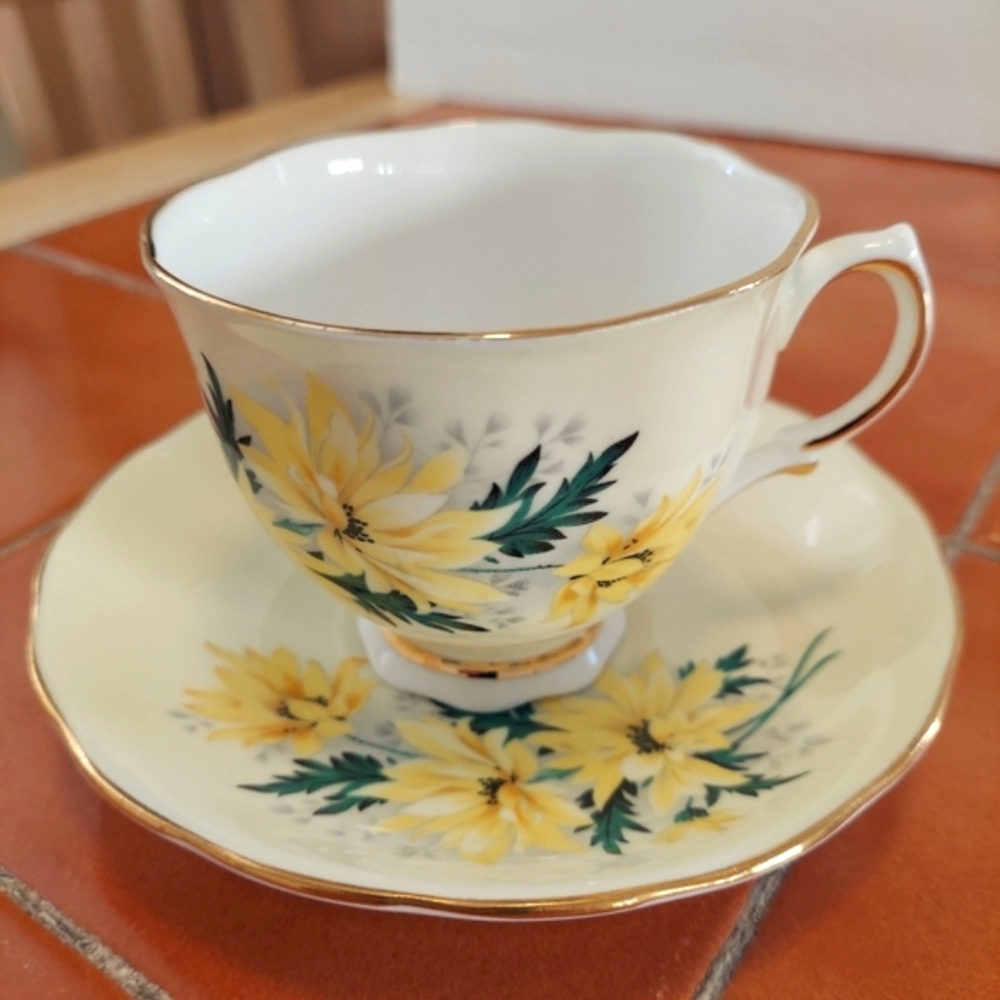 Colclough England Tea Cup & Saucer
